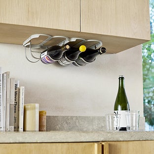 Joseph Joseph Cradle Foldable Under-Shelf Wine Rack - Gray
